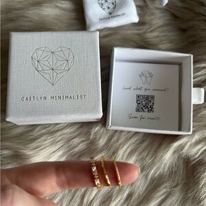 Three minimalist gold rings!